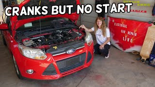 FORD FOCUS CRANKS BUT DOES NOT START  WHY CAR DOES NOT START [upl. by Seidnac]