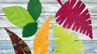 COMO HACER HOJAS DE PAPEL  MOLDES GRATIS  HOW TO MAKE PAPER LEAVES [upl. by Moira]