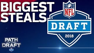 Top 5 STEALS of the 2018 NFL Draft  NFL Network [upl. by Lillie]