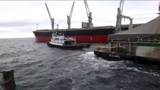 Foss Tugboat Arctic Operations Red Dog Port Alaska [upl. by Hinckley718]