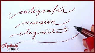 ✍️ Caligrafía Cursiva Elegante Alfabeto en Minúsculas y Mayúsculas [upl. by Freberg]