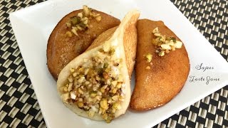 Qatayef amp Qatayef Asafiri  Atayef  Middle Eastern Dessert  Ramadan Recipe [upl. by Shiller]