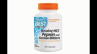 Doctors Best Betaine HCI Pepsin and Gentian Bitters REVIEW [upl. by Von271]