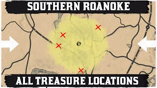 ALL Southern Roanoke Treasure Map Locations [upl. by Cottle471]