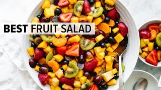 FRUIT SALAD  the best recipe and so easy [upl. by Gnehs]