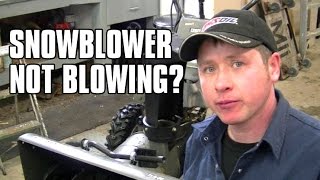 HOWTO Quickly Diagnose A Snowblower That Wont Blow Snow [upl. by Narrat]