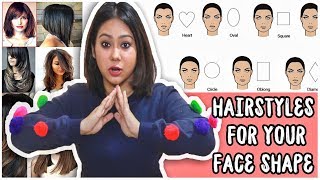 BEST HAIRCUT TO SUIT YOUR FACE SHAPE Round Oval Heart SquareHow To Pick ThatQuirkyMiss [upl. by Froh626]