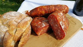 How to make SOPPRESSATA CALABRESE original italian salami recipe  Homemade Salami uomodicasa [upl. by Ruosnam]