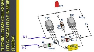 TUTORIAL COME COLLEGARE I LED IN PARALLELO E IN SERIE TEORIA [upl. by Eart]