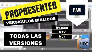 Cualquier versión de la biblia en PROPRESENTER [upl. by Refannej]