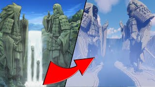 Building Animes Largest Statue in Minecraft [upl. by Subak]