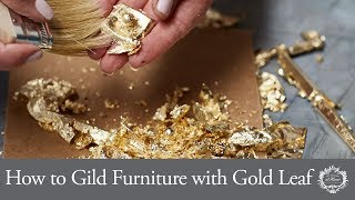 How to Gild Furniture with Gold Leaf [upl. by Ainevul]