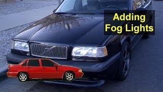 How to add fog lights to a Volvo 850 S70 V70 XC70 etc system installation  VOTD [upl. by Alenas]