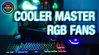 Full Aura Sync Setup w Cooler Master RGB Fans [upl. by Nraa]