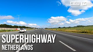 The Dutch Superhighway Utrecht to Amsterdam  🇳🇱 Netherlands 4K HDR Driving Tour [upl. by Arihsaj]