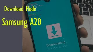 How enter into Download Mode Samsung Galaxy A20A205 [upl. by Acnaib]