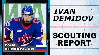 IVAN DEMIDOV Highlights  2024 NHL Draft [upl. by Teddi]