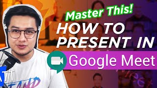 Paano Mag Present Sa Google Meet  How to Present in Google Meet [upl. by Ahseele]