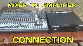 How to Connect Mixer to Amplifier  Sound system Setup [upl. by Emma46]