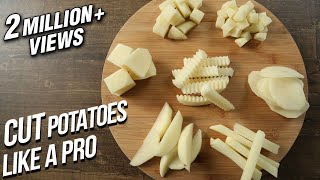 How To Cut Potatoes Like A Pro  Different Ways To Cut Potatoes  Basic Cooking [upl. by Lydell]