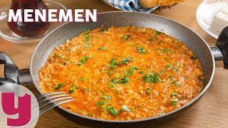 Menemen Tarifi  Kahvaltı Tarifleri  Yemekcom [upl. by Arne]