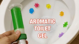 AROMATIC TOILET GEL  Toilet Deodorant Freshener Cleaner Gel [upl. by Amhser]