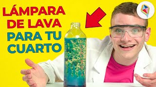 TUTORIAL 🔔 La manera MÁS FÁCIL de hacer una LÁMPARA DE LAVA  Pegamente [upl. by Yenohtna]