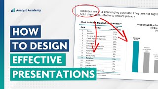 How to Design Effective Presentations 5 Practical Tips from the Consulting Industry [upl. by Lubbi]