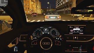 City Car Driving  Audi RS7  Night Drive [upl. by Delmar894]