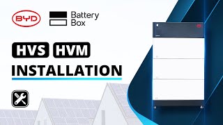 BYD BatteryBox Premium HVMampHVS Installation Guide [upl. by Croydon]