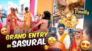 Grand Entry in Sasural 🔥 After Vidai  Artist shikha sharma [upl. by Aiset]