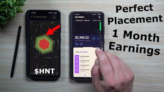 Helium HNT Perfect Miner Placement  How Much I Earned In 1 Month [upl. by Tawnya]