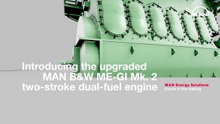 Introducing the upgraded MAN BampW MEGI Mk2 twostroke dualfuel engine [upl. by Kcira550]