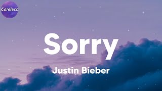 Justin Bieber  Sorry Lyrics [upl. by Fae]