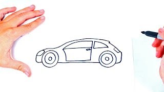 How to draw a Car  Car Easy Draw Tutorial [upl. by Veno]