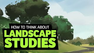 Concept Art Fundamentals  How to Paint Landscape Studies [upl. by Padget]