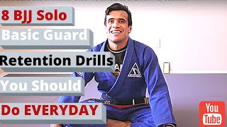 8 BJJ Solo Basic Guard Retention Drills You Should do EVERYDAY  Cobrinha BJJ [upl. by Lairbag]