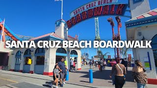 Exploring Santa Cruz Beach Boardwalk in Santa Cruz California USA Walking Tour santacruz [upl. by Kahaleel]