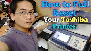 How to full reset your Toshiba printer [upl. by Rakia]