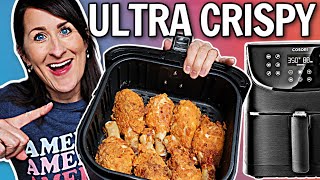 The CRISPIEST Air Fryer Fried Chicken Recipe  EASY Air Fryer Recipe  Buttermilk Fried Chicken [upl. by Atener]