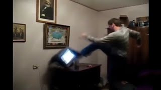 Angry gamers destroying PC compilation [upl. by Iru940]