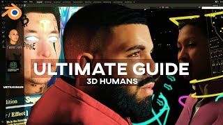 4 WAYS To Make 3D CHARACTERS In Under 17 MINS  ULTIMATE GUIDE Blender FaceGen MetaHuman CC3 [upl. by Ilonka803]