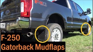 F250 Gatorback Mudflap Installation [upl. by Ettezoj]