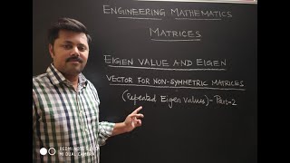 Eigenvalue and Eigenvector for Nonsymmetric matrices Repeated Eigenvalue Part2 [upl. by Netsrejk]