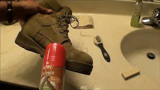 Boot Suede Leather Cleaning [upl. by Anele]