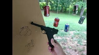 Umarex P08 Luger Replica CO2 Pistol Review [upl. by Wootan527]