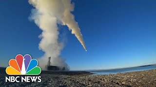 Russia Tests Supersonic AntiShip Missiles  NBC News [upl. by Jd]