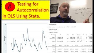 Stata Tutorial Testing for Autocorrelation Pt 1 [upl. by Matteo565]