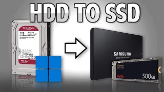 How to Move Windows from a Hard Drive to an SSD  EASIEST METHOD [upl. by Charters]