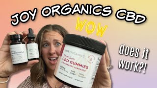 Joy Organics CBD Review 2021  I Tried CBD Oil Gummies Softgel [upl. by Aidualk155]